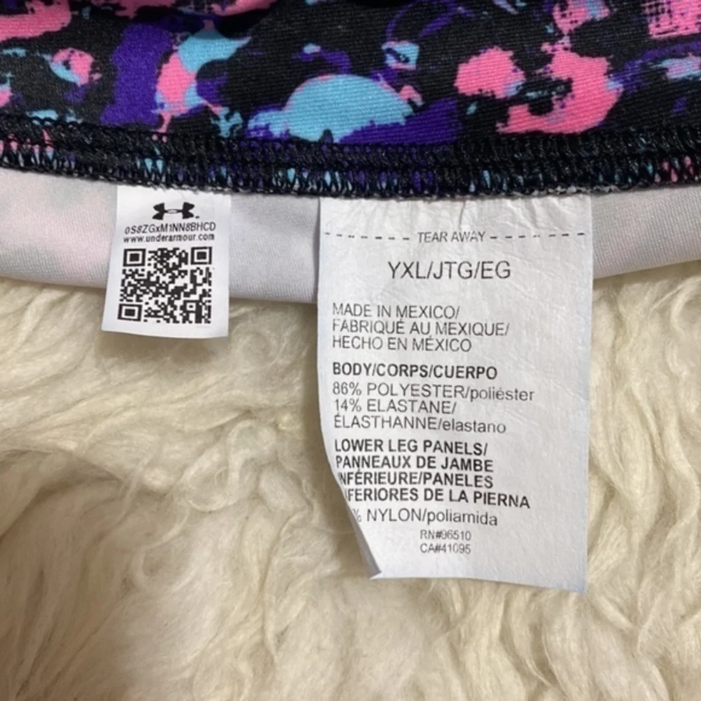 NWT Girl’s Heatgear Under Armour‎ Printed Ankle Crop Leggings YXL